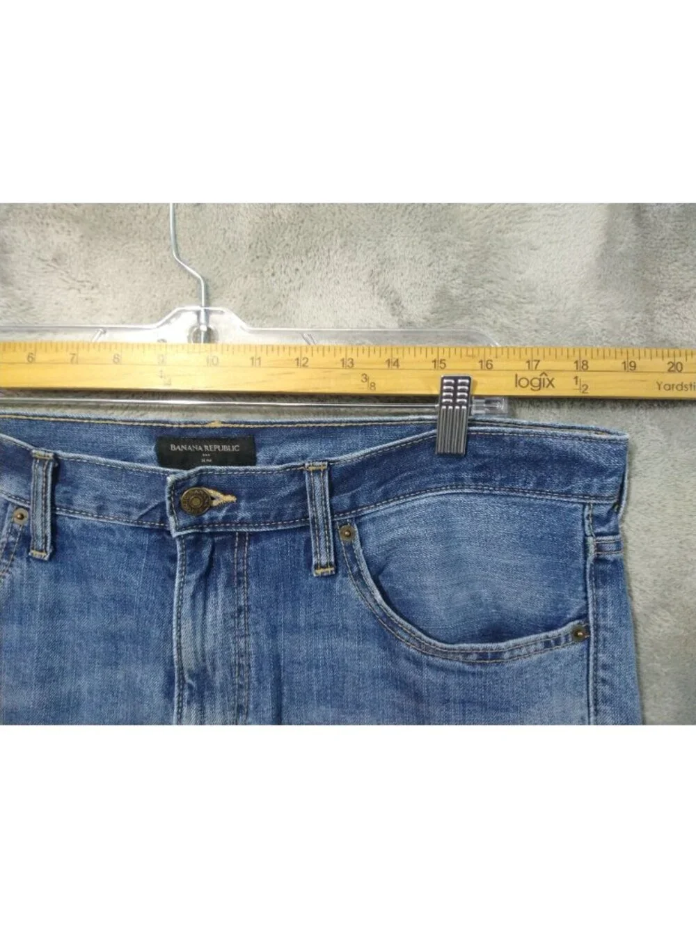 Banana Republic Jeans Mens 36x30 Blue Denim Authentic Slim Medium Wash